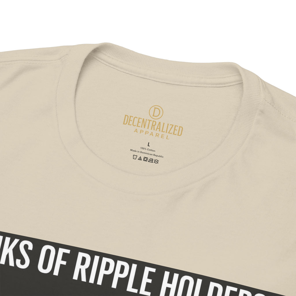 Crypto Ranks T-Shirt – "Ranks of Ripple Holders" Illustrated Guide