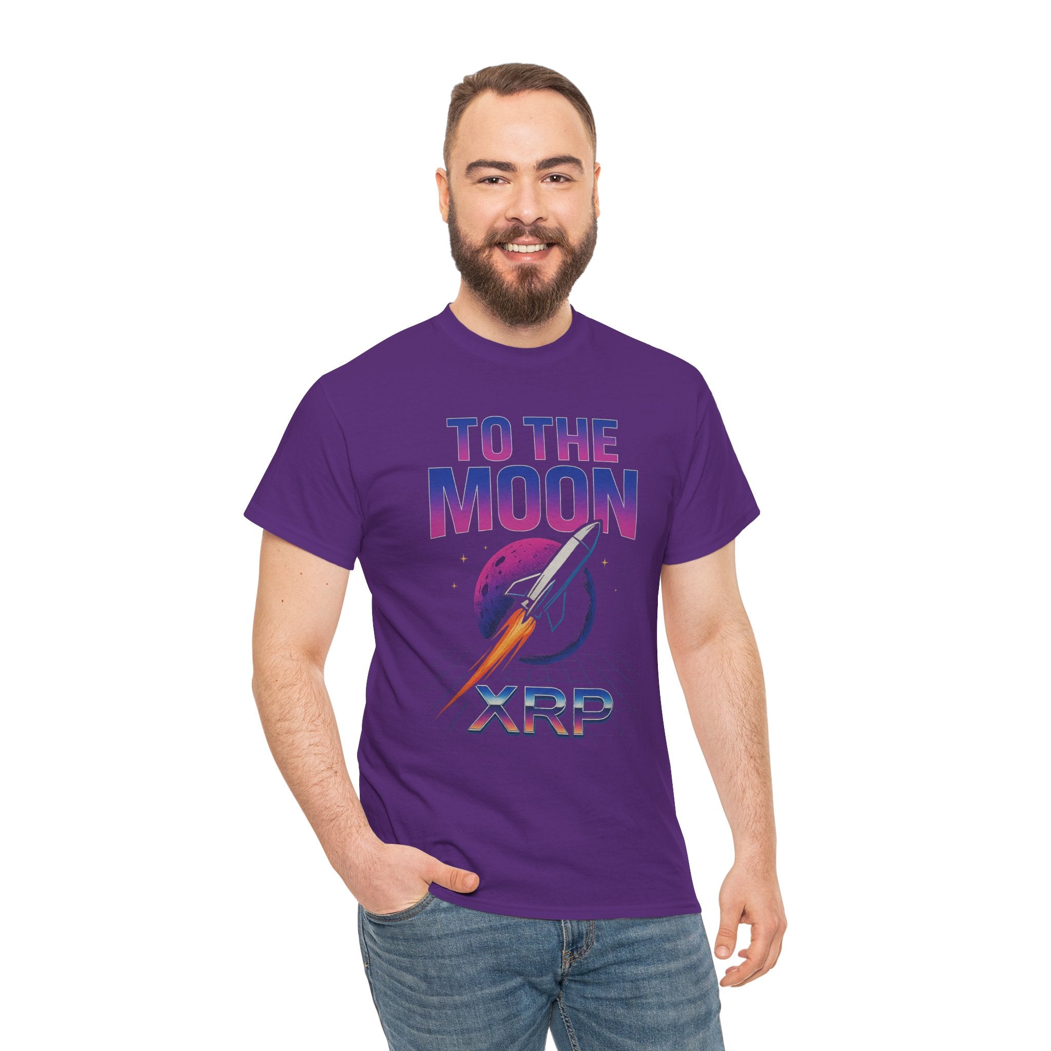 XRP 'To The Moon' T-Shirt — Crypto Investor Rocket Tee