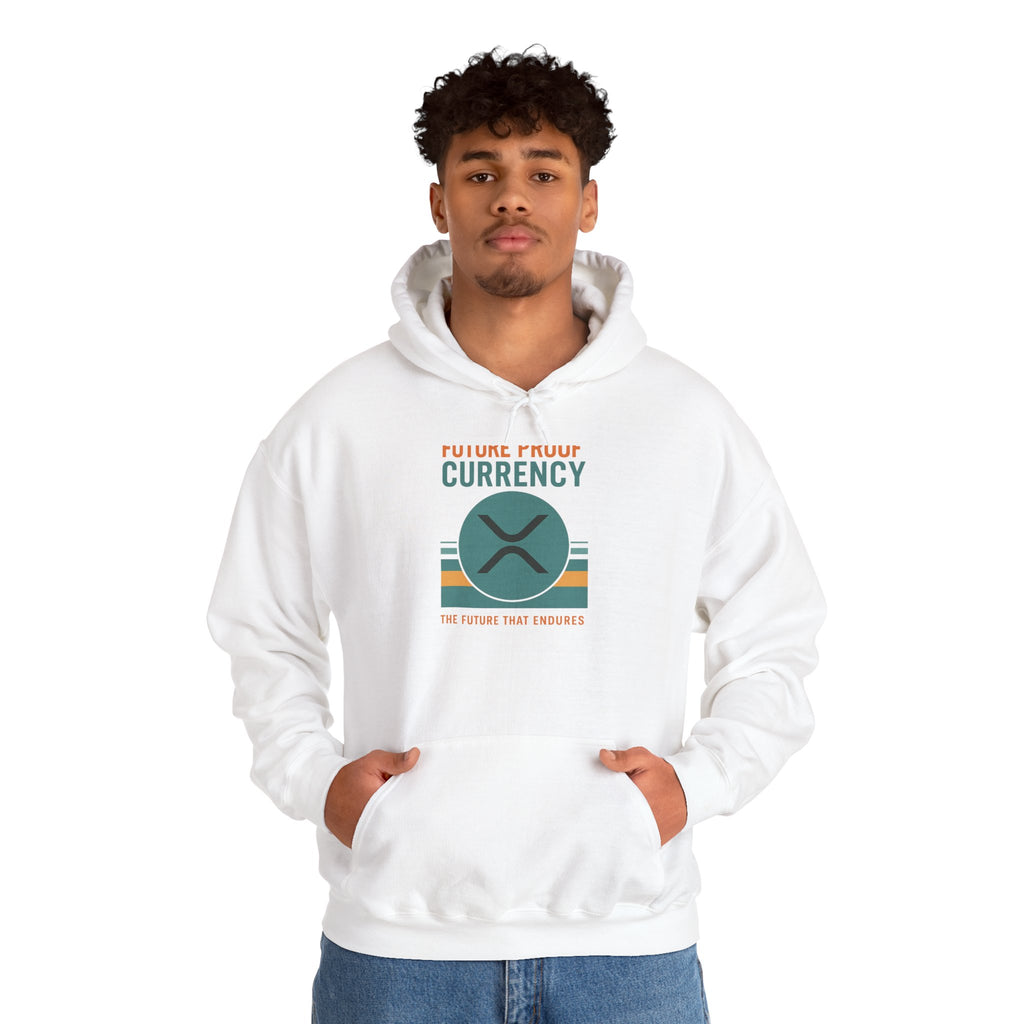 Ripple Crypto Hoodie – “Future Proof Currency” Retro Logo Sweatshirt