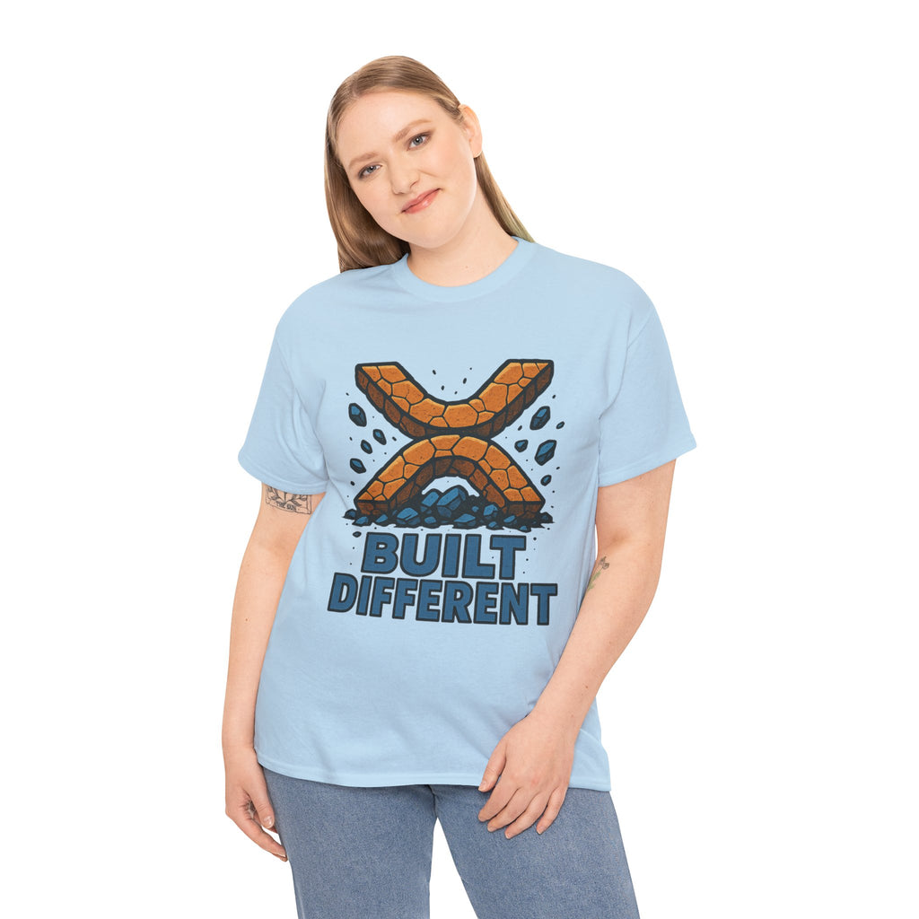 Built Different T-Shirt — Rugged Crypto X Design Tee