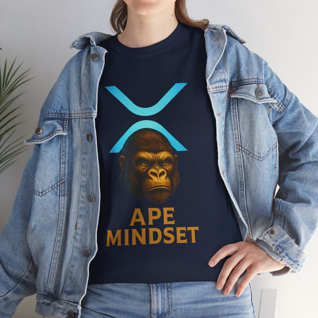 Ape Mindset T-Shirt — Crypto XRP Ape Graphic Tee