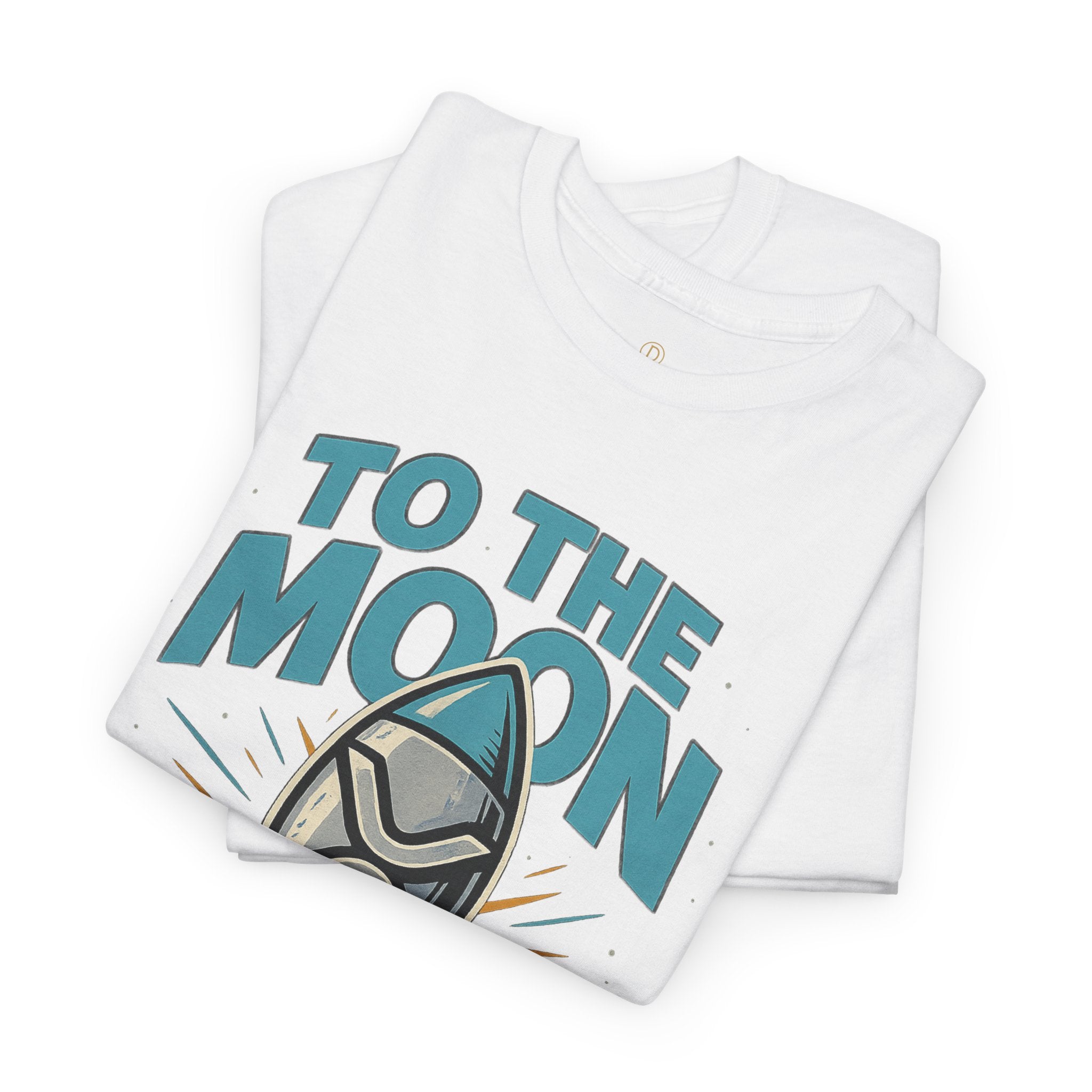 To The Moon Rocket T-Shirt — Space Graphic Tee for Crypto & Space Enthusiasts