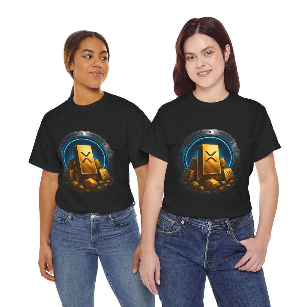 Crypto Gold Bars T-Shirt — Ripple (XRP) Stack Graphic Tee
