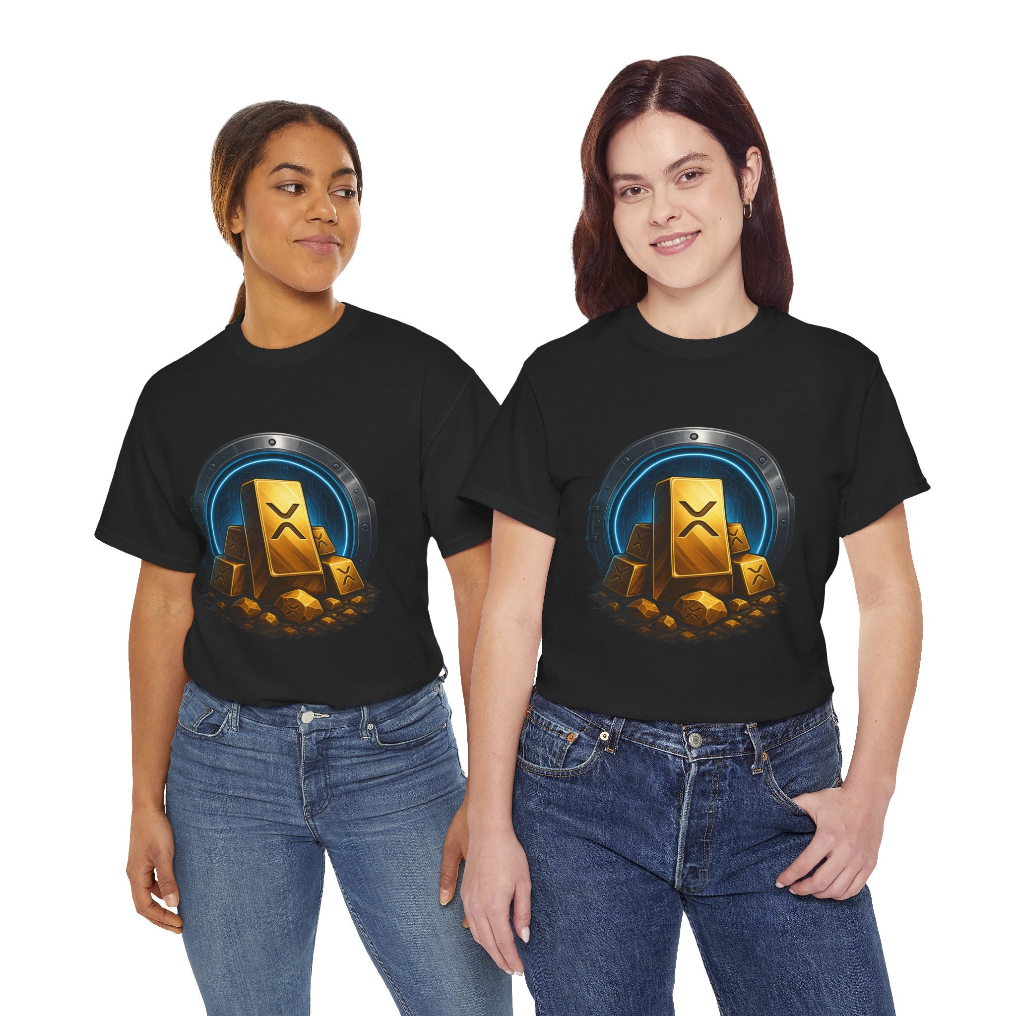 Crypto Gold Bars T-Shirt — Ripple (XRP) Stack Graphic Tee