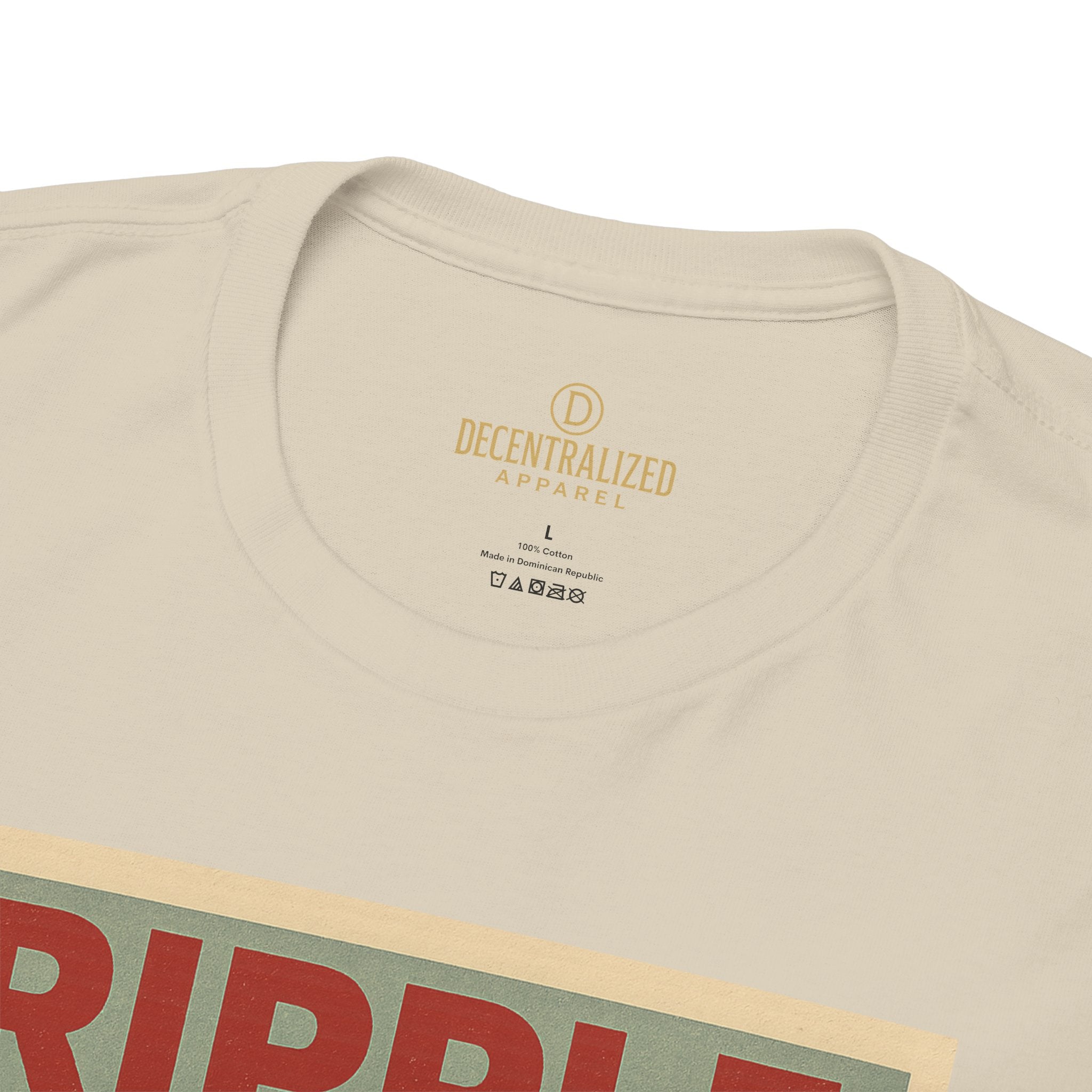 Ripple Effect Tee — Vintage Wave XRP Crypto Graphic T-Shirt