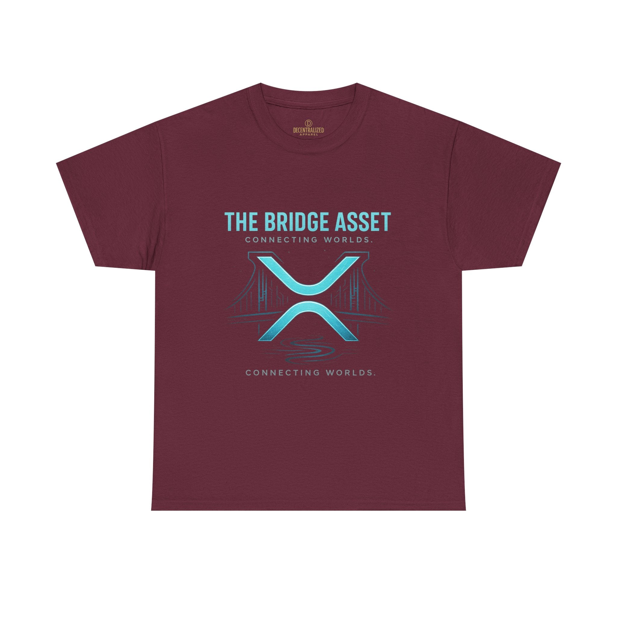 The Bridge Asset Tee – 'Connecting Worlds' Crypto Ripple X Logo T-Shirt