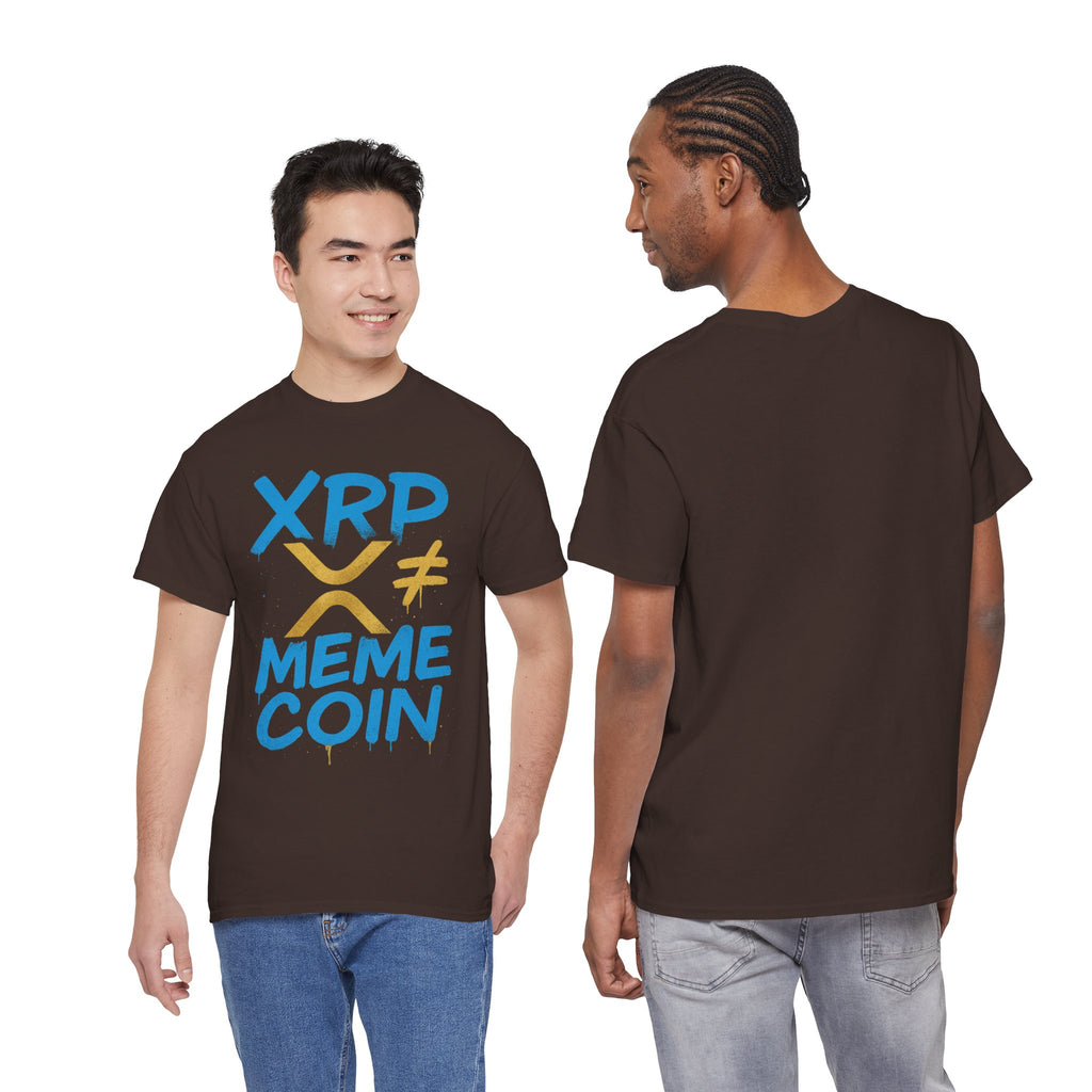 XRP ≠ Meme Coin T‑Shirt — Crypto Advocate Graphic Tee