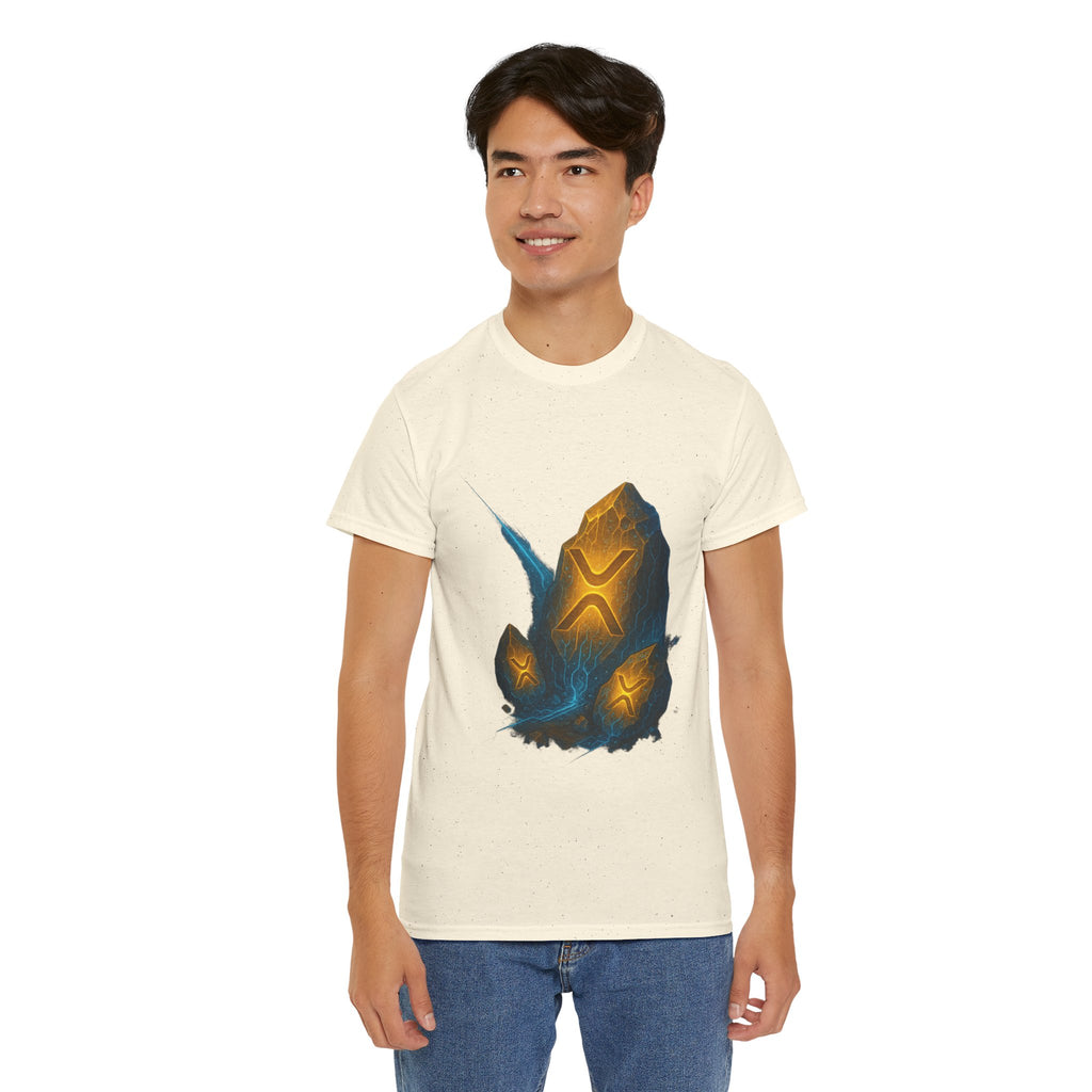 Rune Stone Graphic Tee — Glowing Mystic Rock T-Shirt