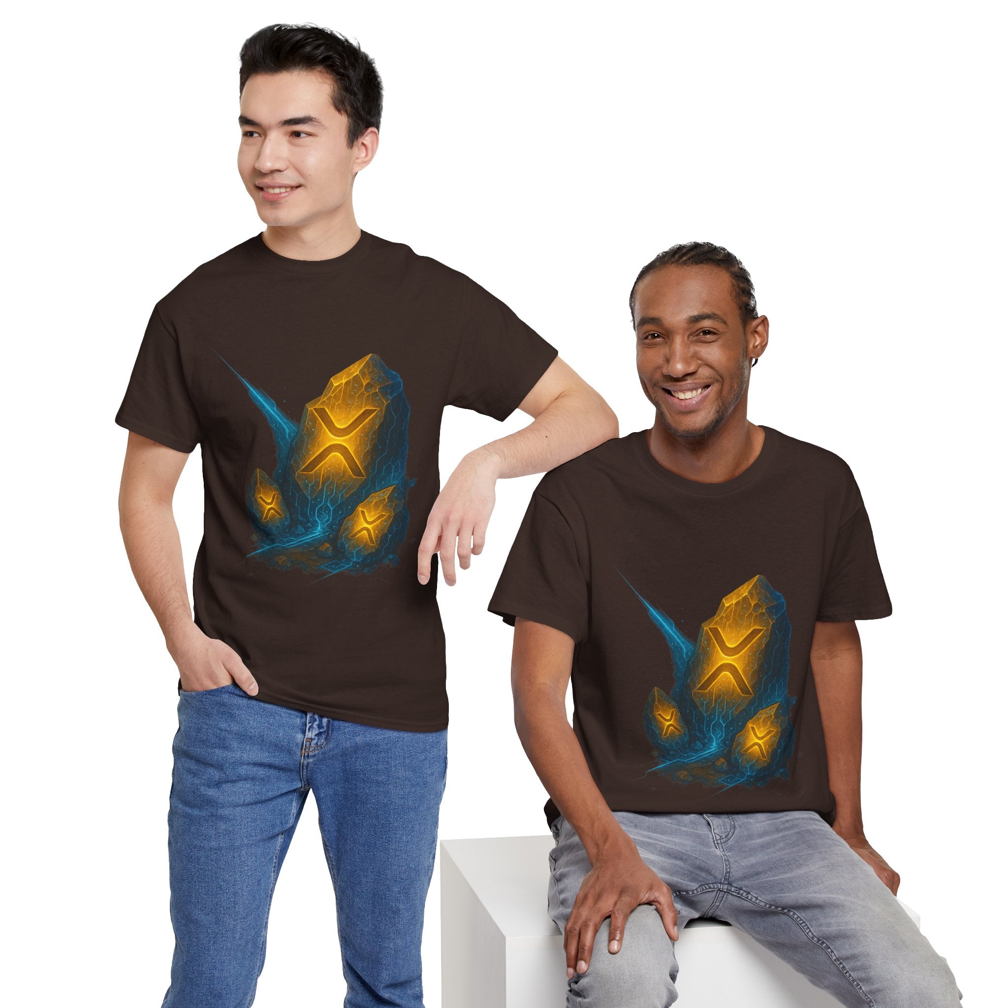 Rune Stone Graphic Tee — Glowing Mystic Rock T-Shirt