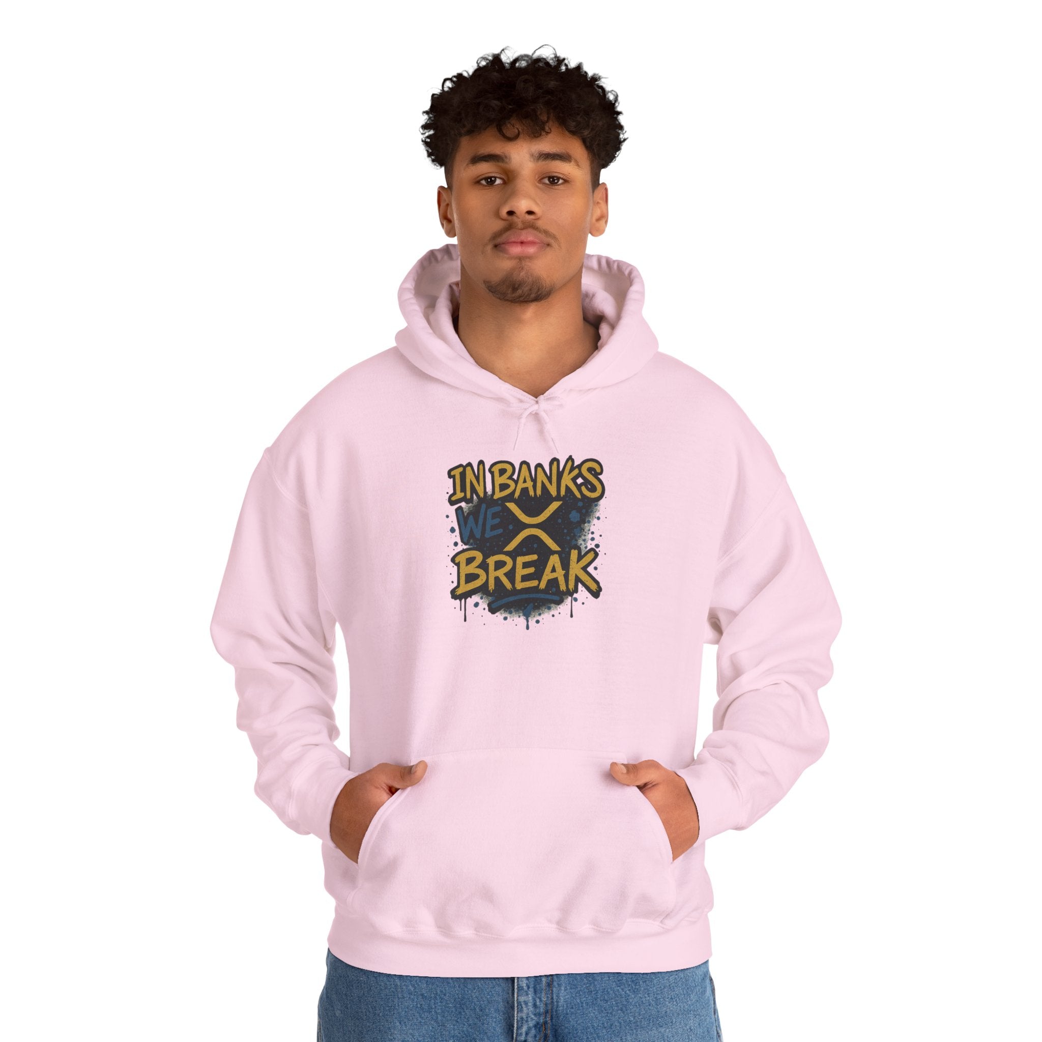 In Banks We Break Hoodie — Streetwear Graffiti Hoodie for Urban Style