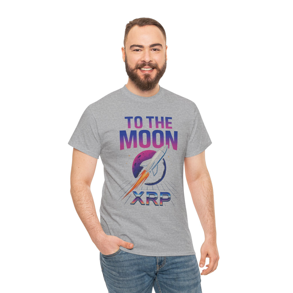 XRP 'To The Moon' T-Shirt — Crypto Investor Rocket Tee