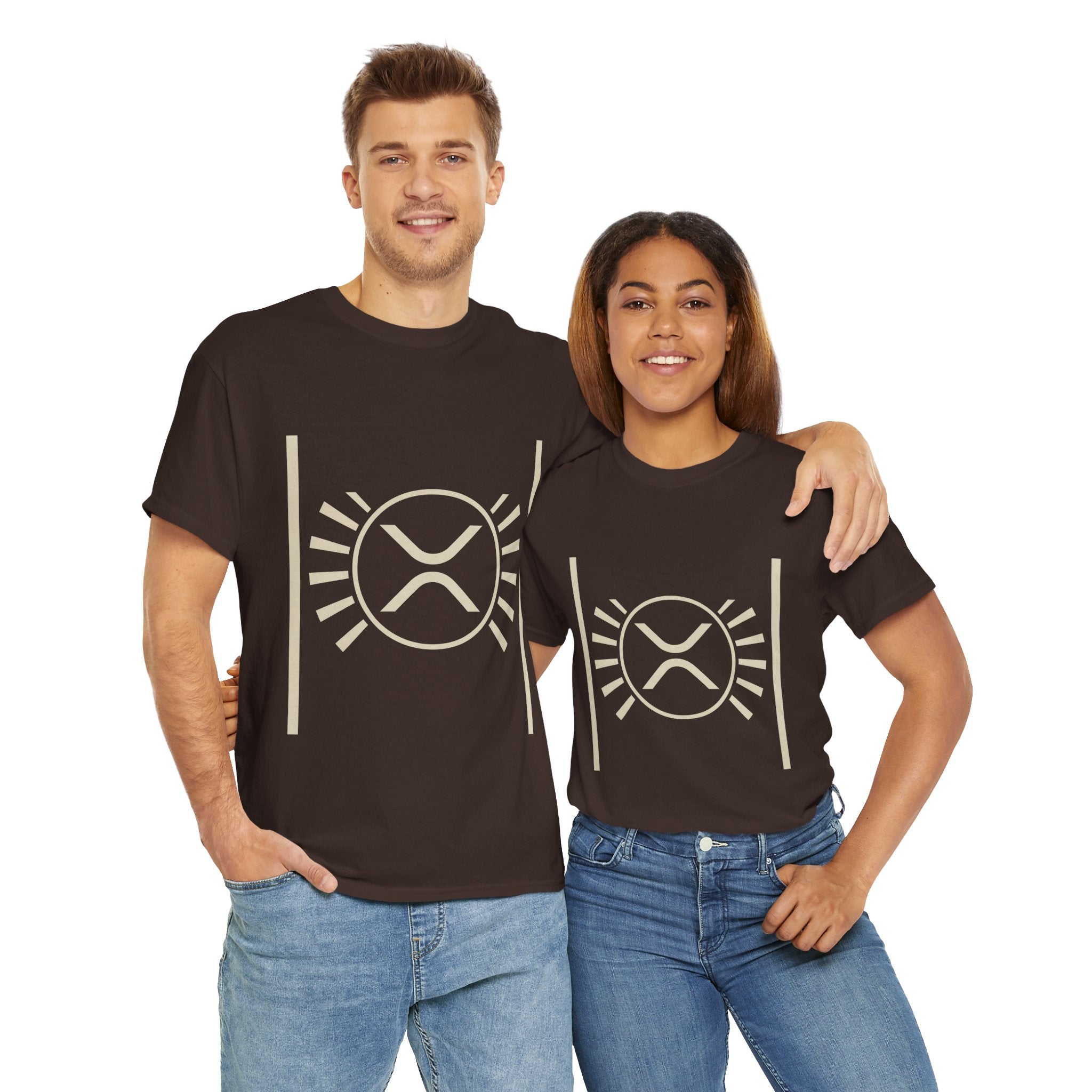 XRP Sun Logo T‑Shirt — Minimal Crypto Ripple Tee