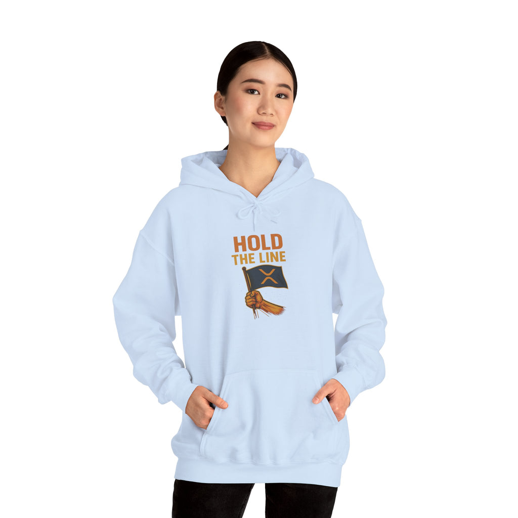 Hold The Line Hoodie — Flag & Fist Graphic Pullover