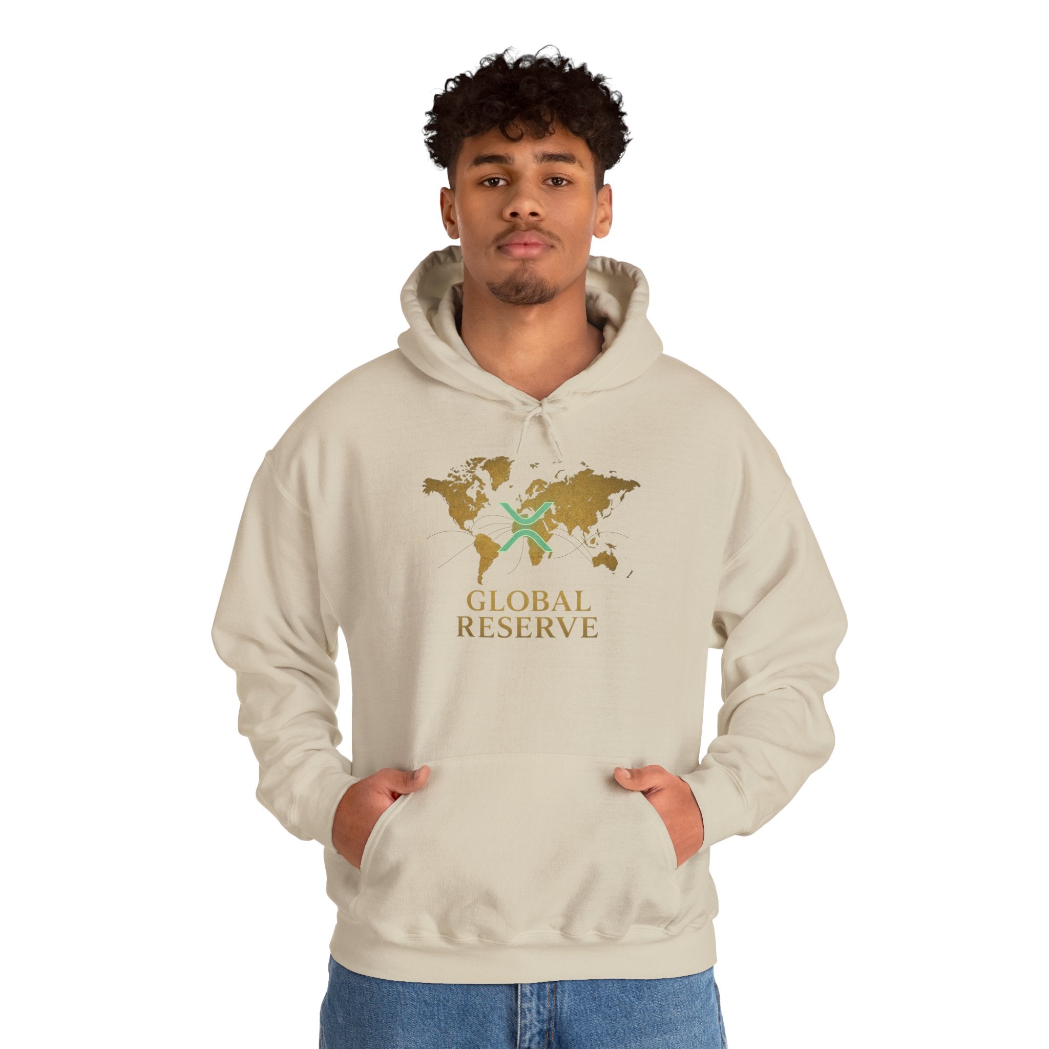 Global Reserve Hoodie — World Map Logo Pullover