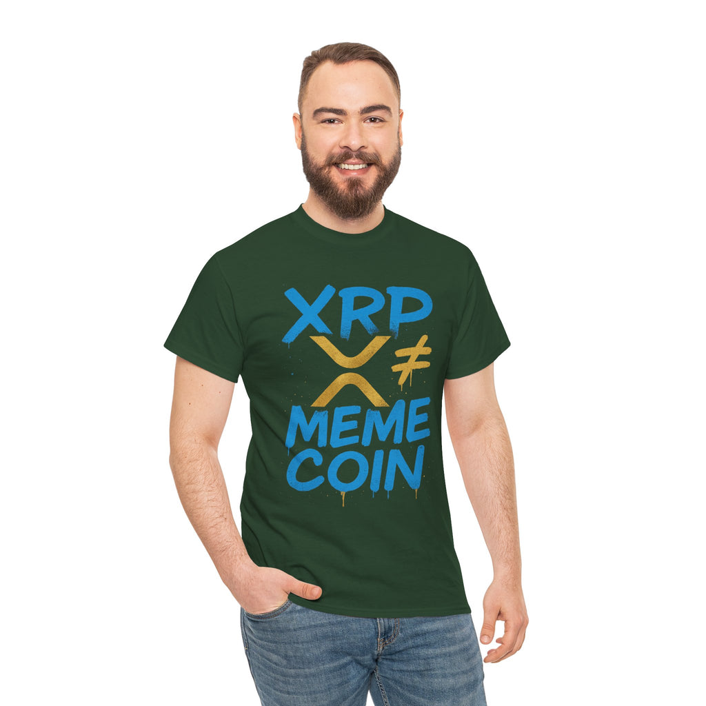 XRP ≠ Meme Coin T‑Shirt — Crypto Advocate Graphic Tee
