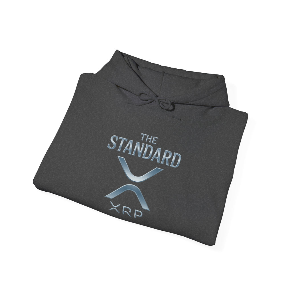 XRP 'The Standard' Logo Hoodie — Crypto Casual Pullover