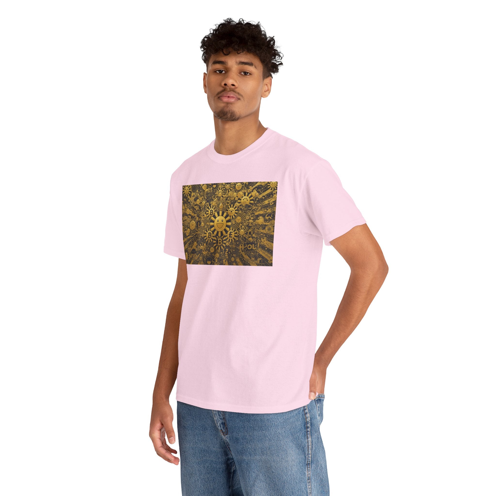 Sunflower Burst T‑Shirt — Golden Sunflower Pattern Tee