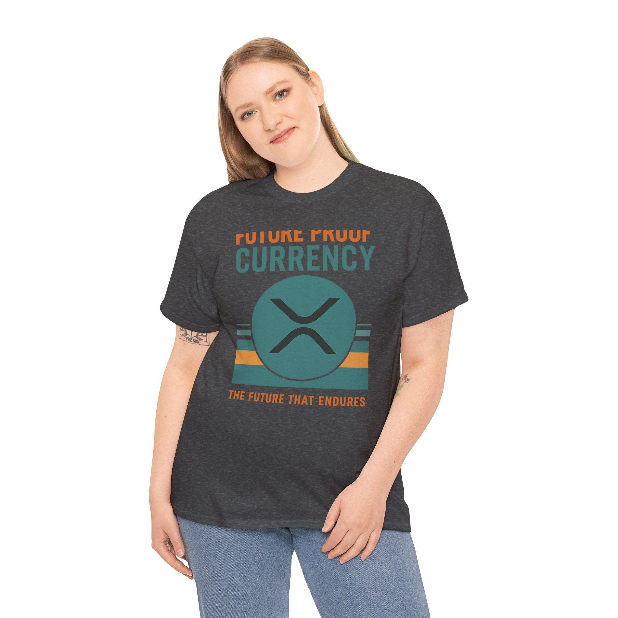 RIPPLE XRP 'Future Proof Currency' Graphic Tee — Crypto Retro Logo Shirt