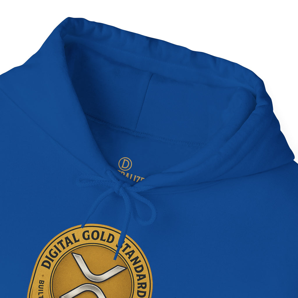 Crypto Coin Logo Hoodie — Digital Gold Standard XRP Emblem