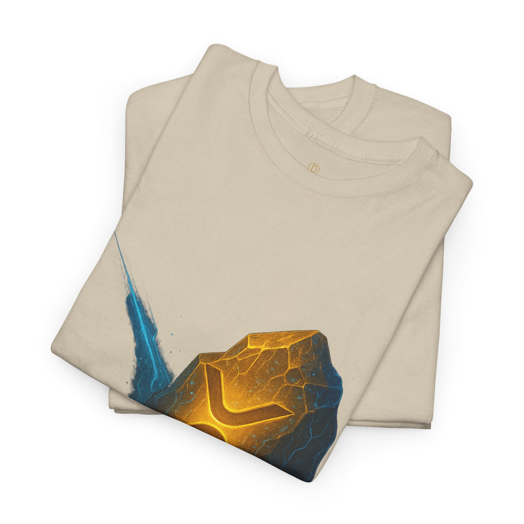 Rune Stone Graphic Tee — Glowing Mystic Rock T-Shirt