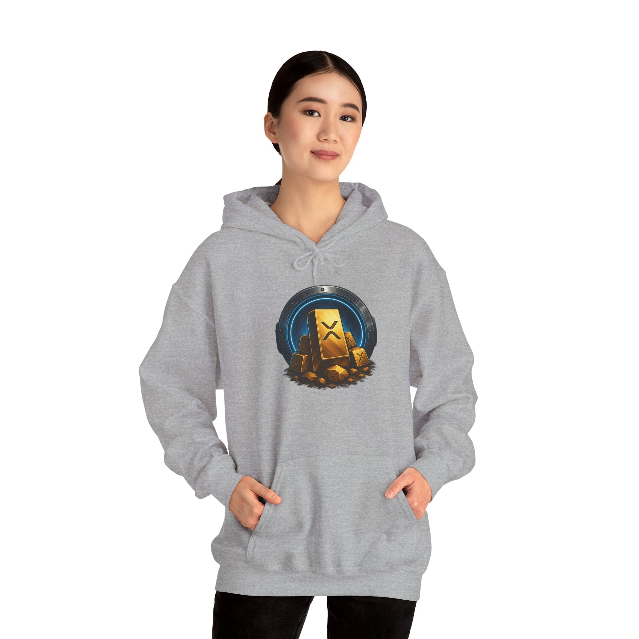 Gaming Treasure Hoodie — Gold Loot Chest Emblem