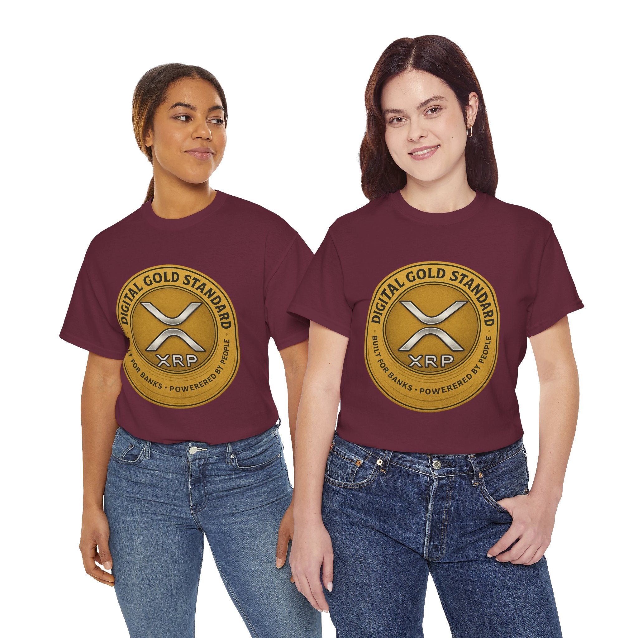 XRP Digital Gold Tee – Cryptocurrency Logo Shirt