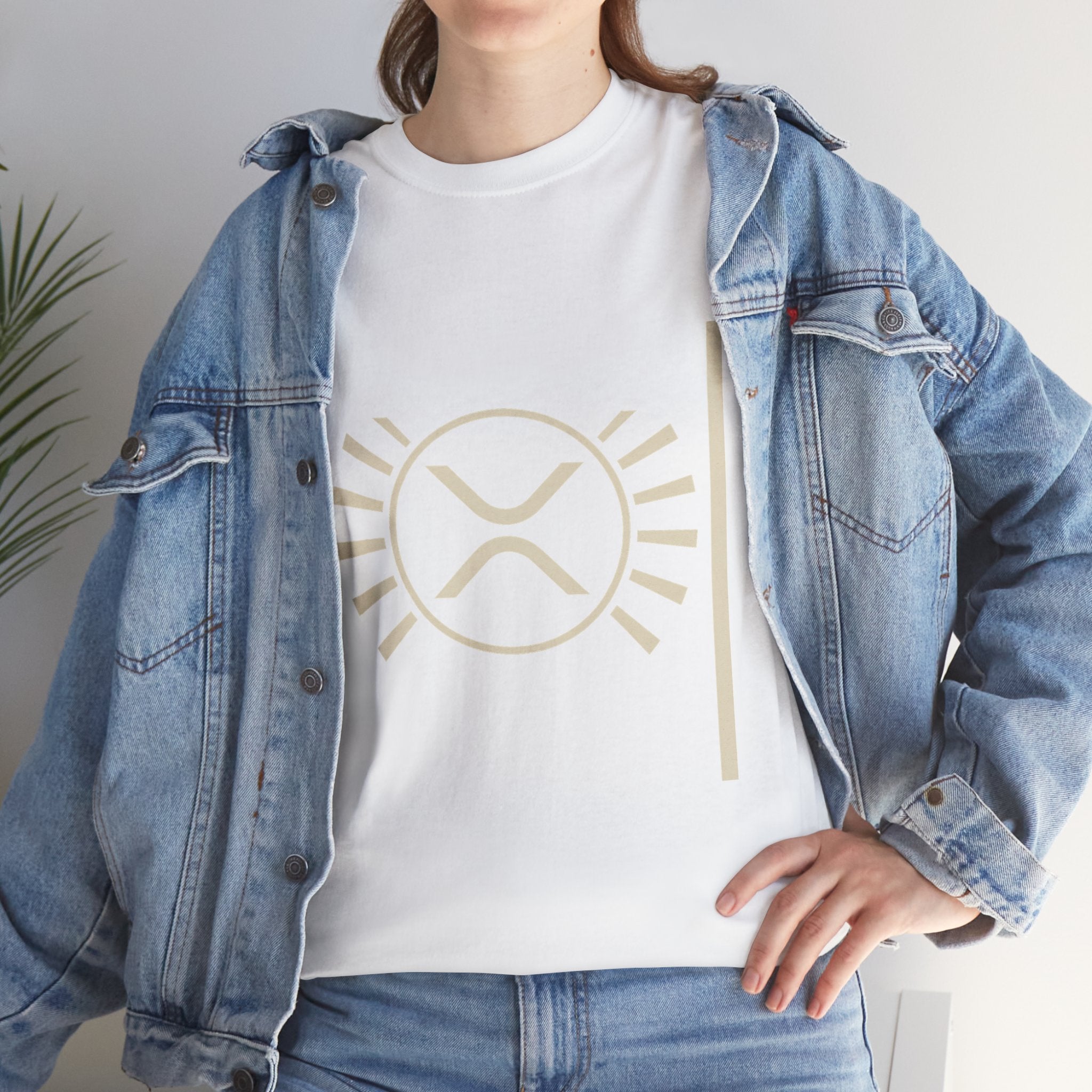 XRP Sun Logo T‑Shirt — Minimal Crypto Ripple Tee