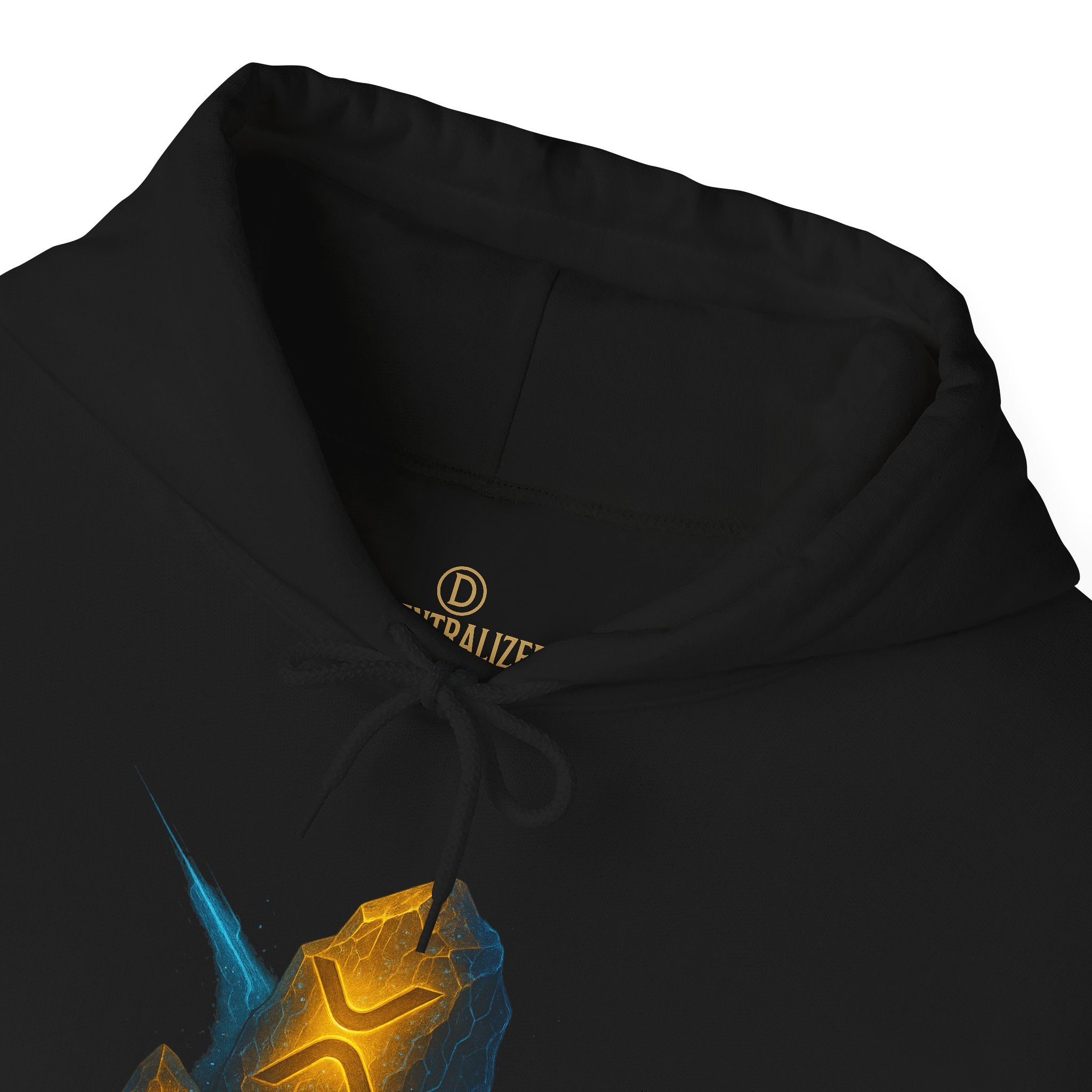 Rune Stone Hoodie — Glowing Mystic Rock Graphic Hooded Sweatshirt
