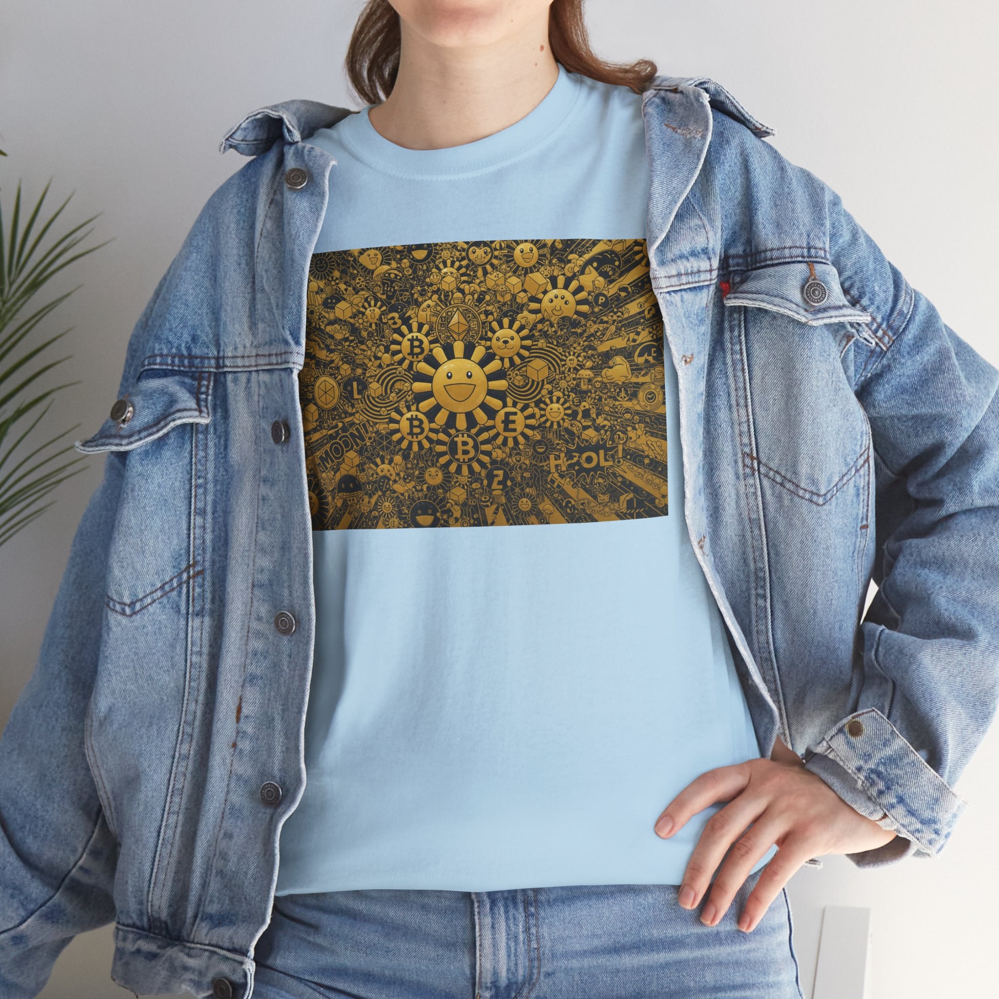 Sunflower Burst T‑Shirt — Golden Sunflower Pattern Tee