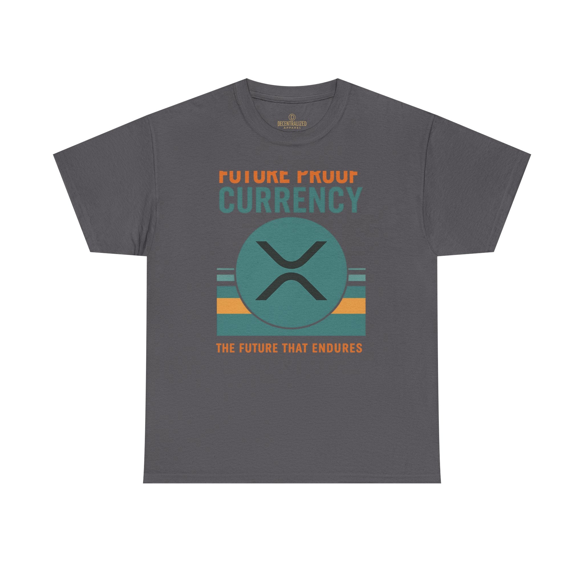 RIPPLE XRP 'Future Proof Currency' Graphic Tee — Crypto Retro Logo Shirt