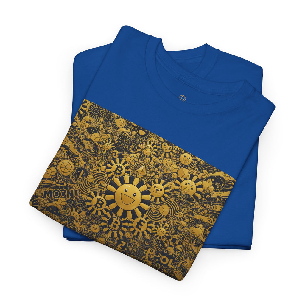 Sunflower Burst T‑Shirt — Golden Sunflower Pattern Tee