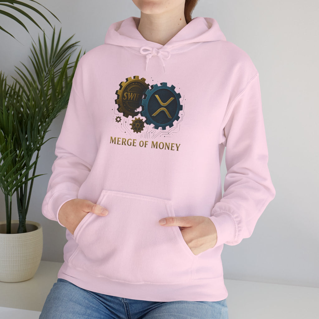 Merge of Money Hoodie — Financial Gears Graphic Pullover