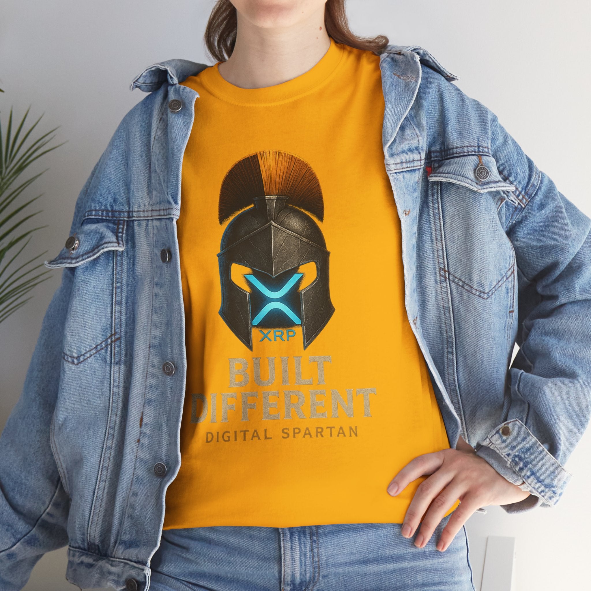 Built Different Spartan Tee — Digital Spartan XRP Crypto T-Shirt