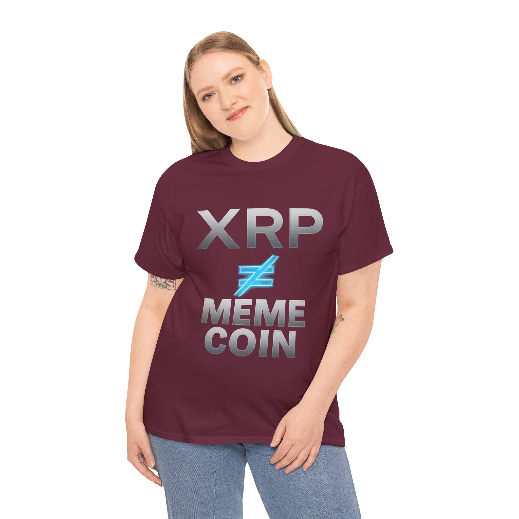 XRP ≠ Meme Coin T-Shirt — Crypto Investor Statement Tee