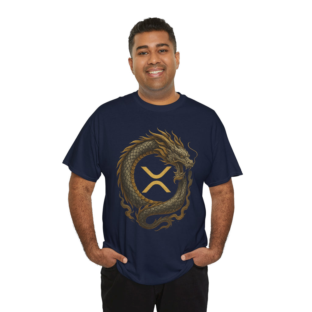 Dragon XRP Logo T-Shirt — Crypto XRP Circle Dragon Graphic Tee