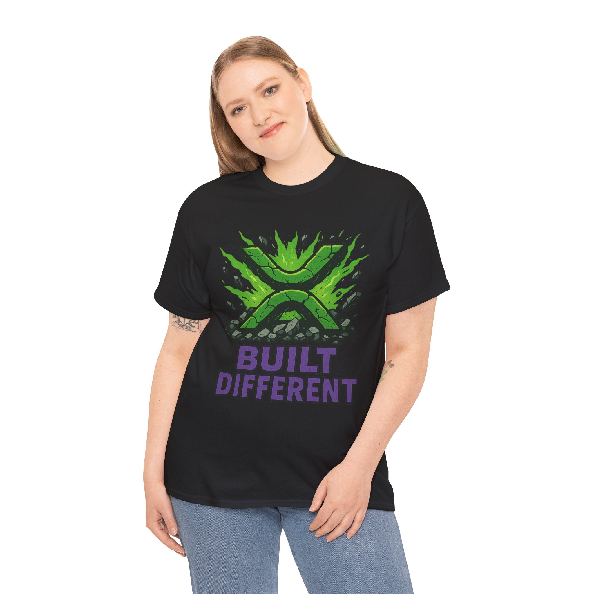 Built Different T-Shirt — Green Gamer Logo Tee