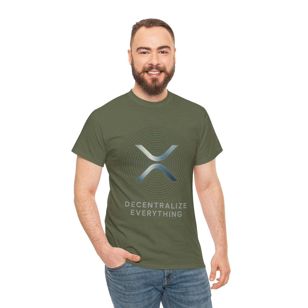 XRP 'Decentralize Everything' Tee - Crypto Logo T-Shirt