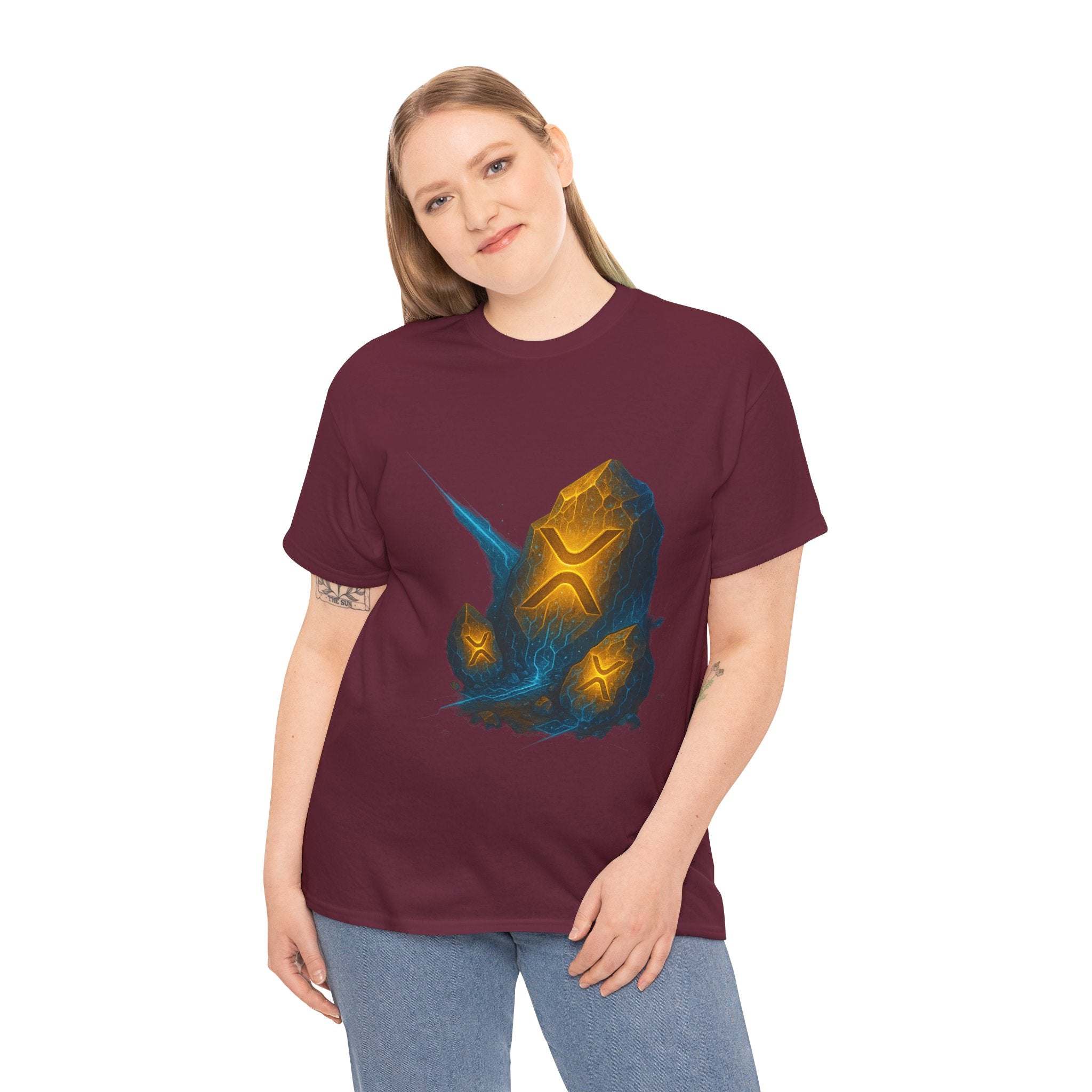 Rune Stone Graphic Tee — Glowing Mystic Rock T-Shirt
