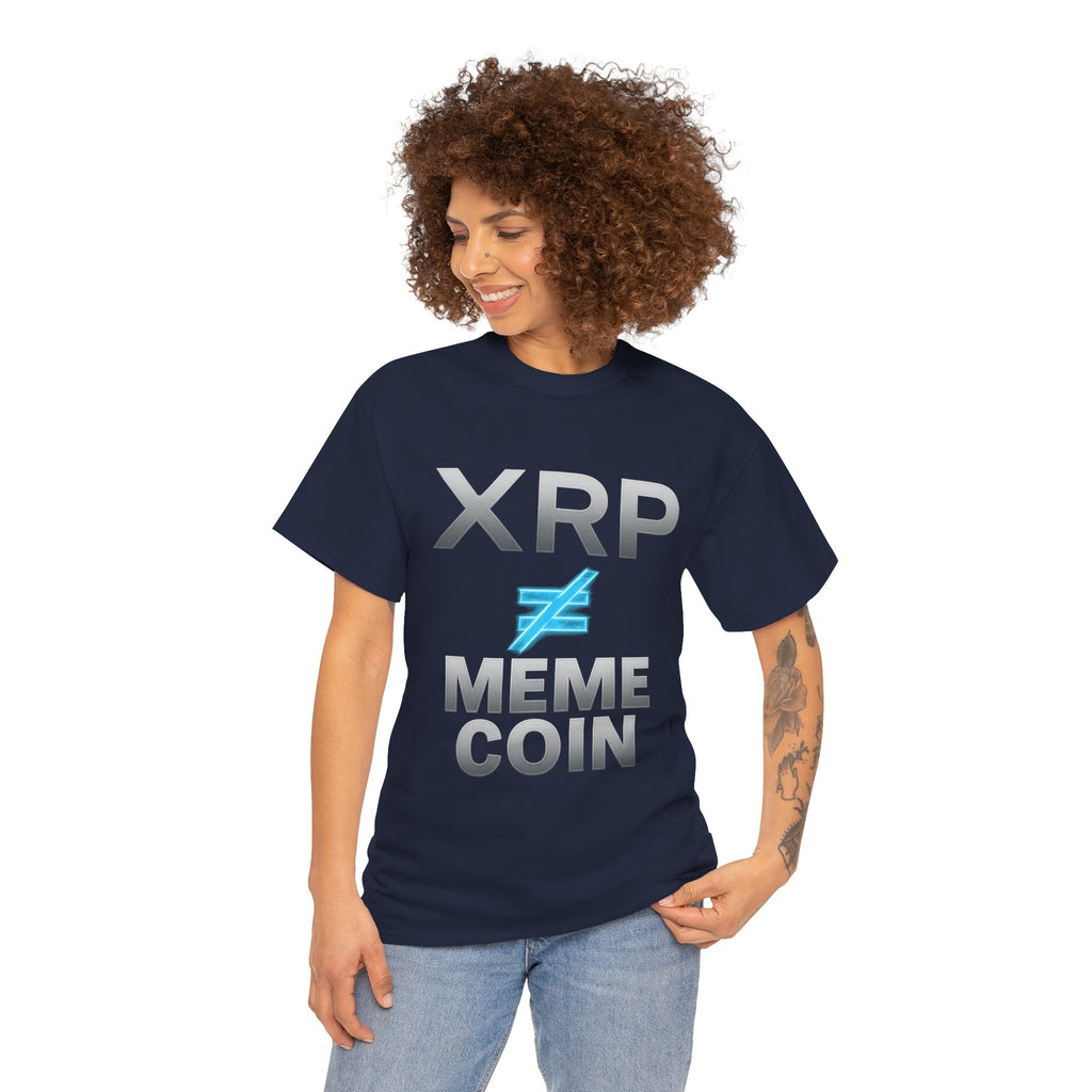 XRP ≠ Meme Coin T-Shirt — Crypto Investor Statement Tee