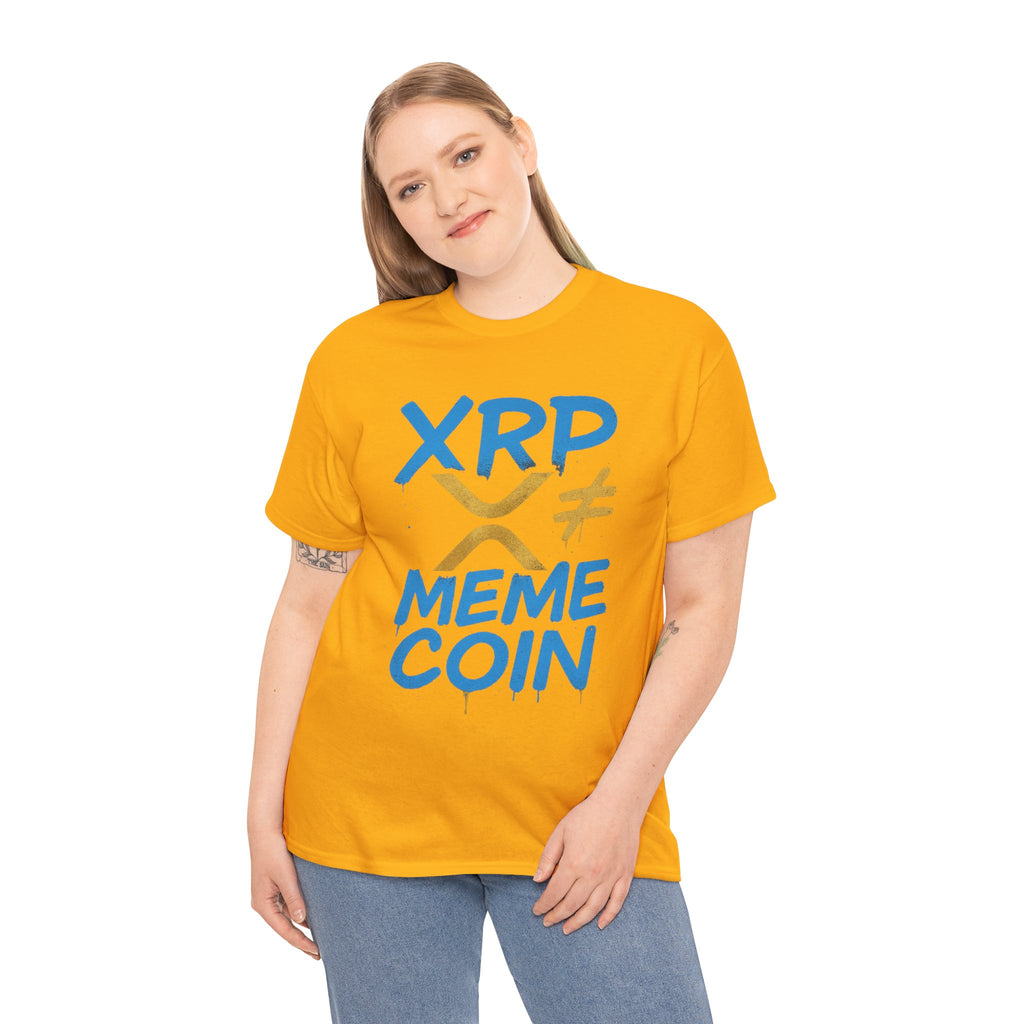 XRP ≠ Meme Coin T‑Shirt — Crypto Advocate Graphic Tee