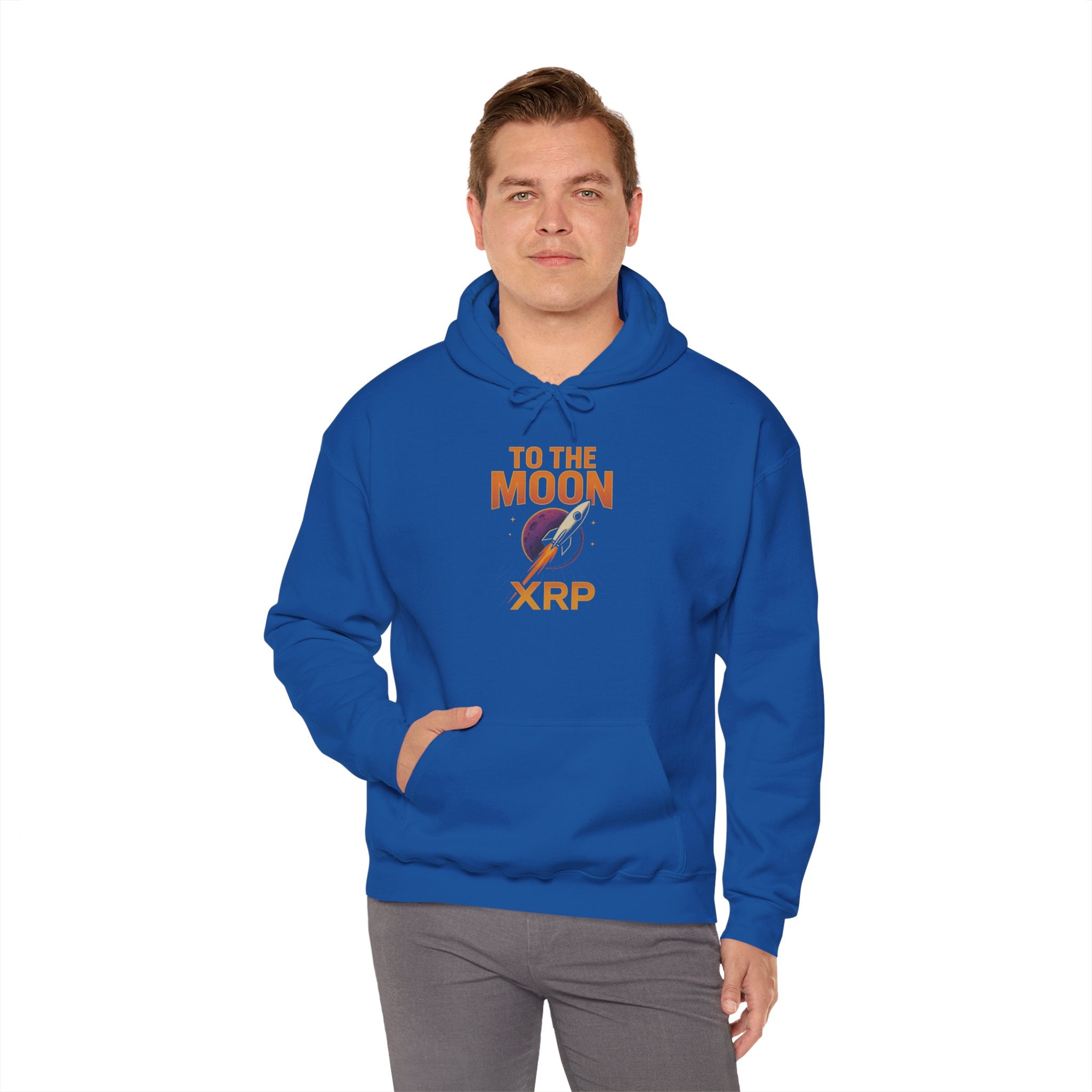 XRP To The Moon Hoodie — Crypto Investor Graphic Sweatshirt
