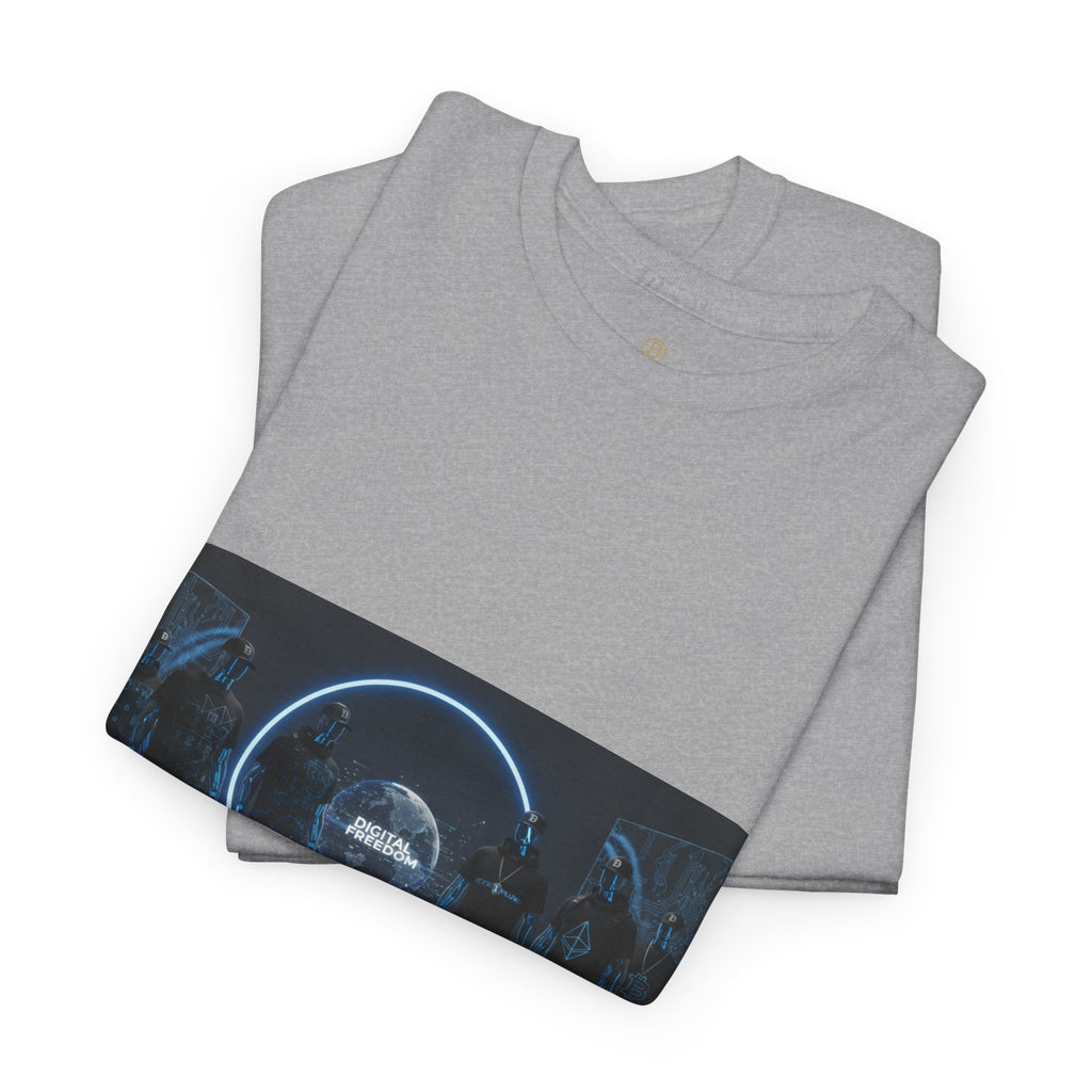 Sci‑Fi Portal Graphic Tee — Futuristic Neon Crew T-Shirt