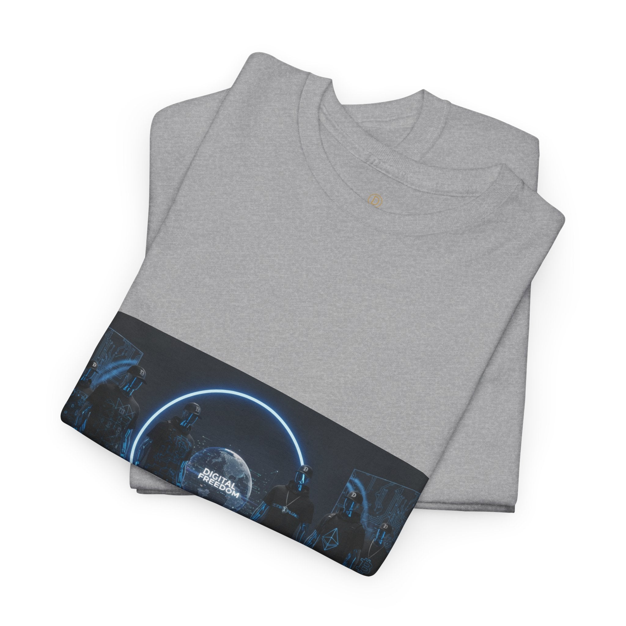 Sci‑Fi Portal Graphic Tee — Futuristic Neon Crew T-Shirt