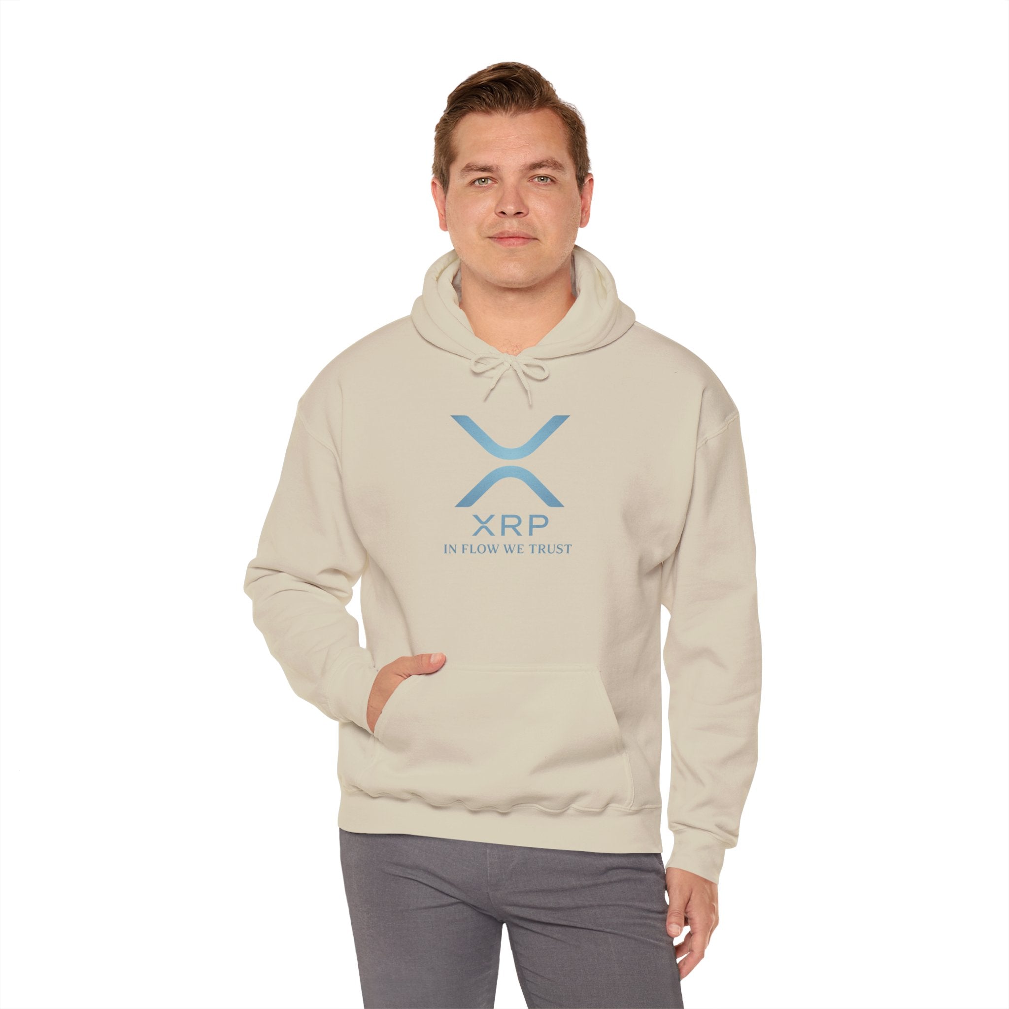 XRP Logo Hoodie – "In Flow We Trust" Crypto Sweatshirt