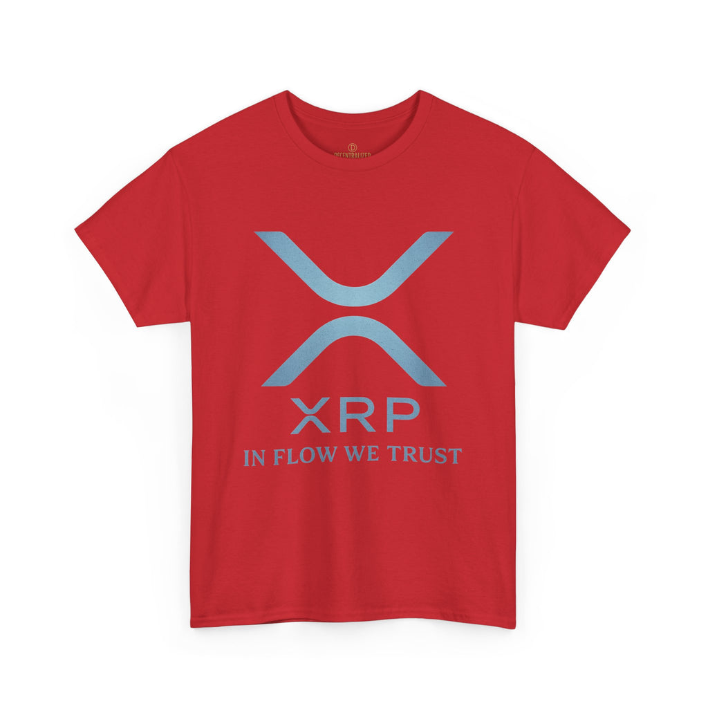 XRP Crypto Tee — "In Flow We Trust" Ripple Logo T-Shirt