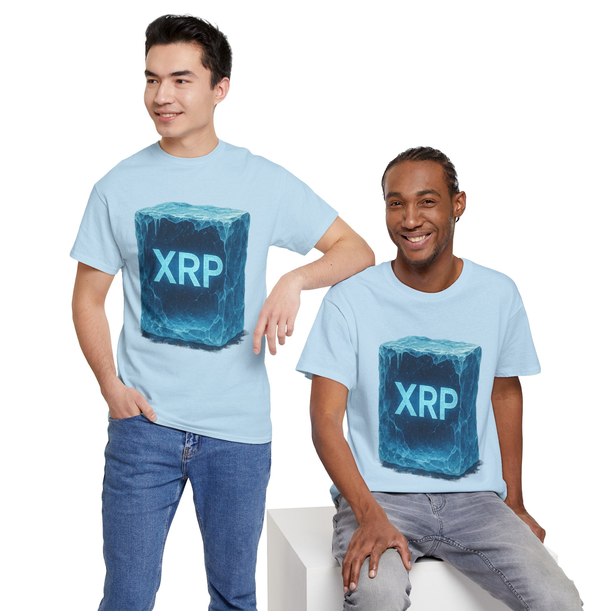 XRP Ice Block Tee — Crypto Ripple Logo T-Shirt