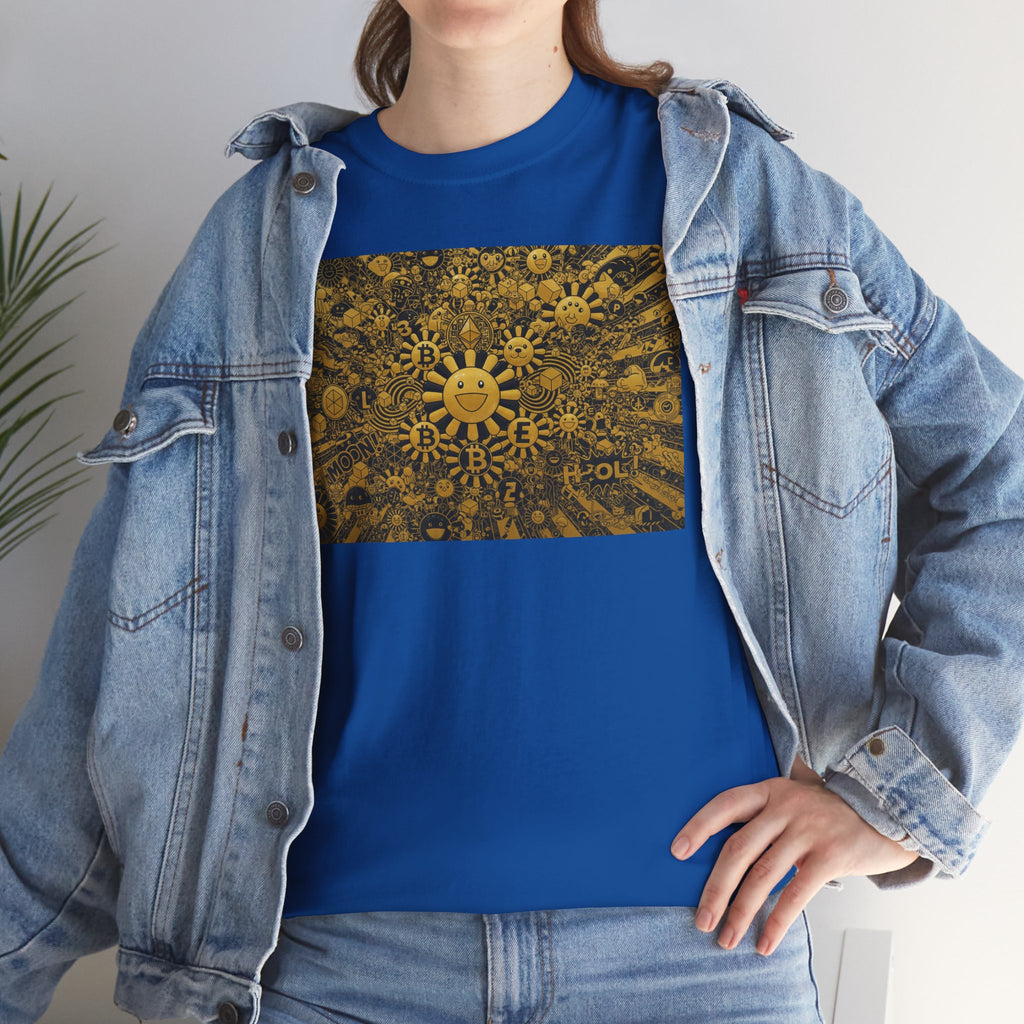 Sunflower Burst T‑Shirt — Golden Sunflower Pattern Tee