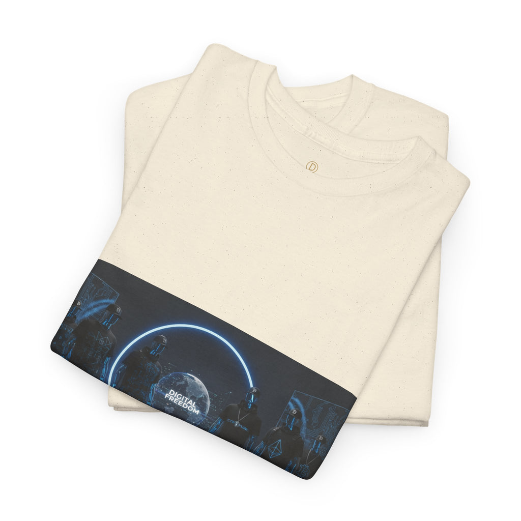 Sci‑Fi Portal Graphic Tee — Futuristic Neon Crew T-Shirt