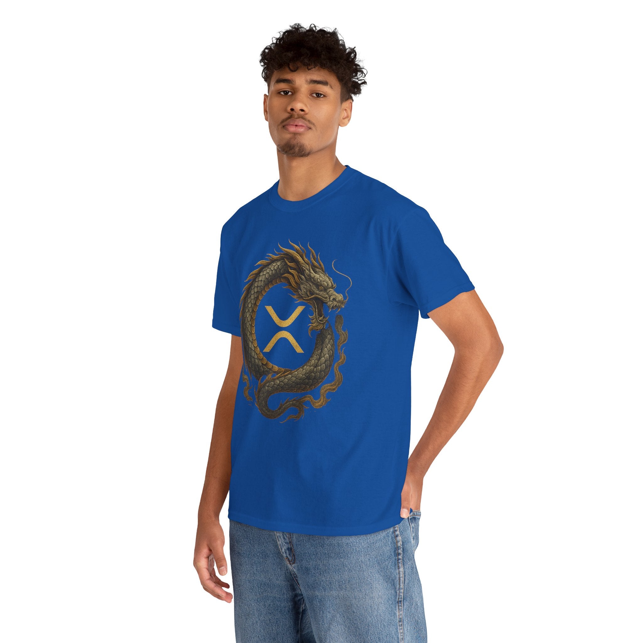 Dragon XRP Logo T-Shirt — Crypto XRP Circle Dragon Graphic Tee