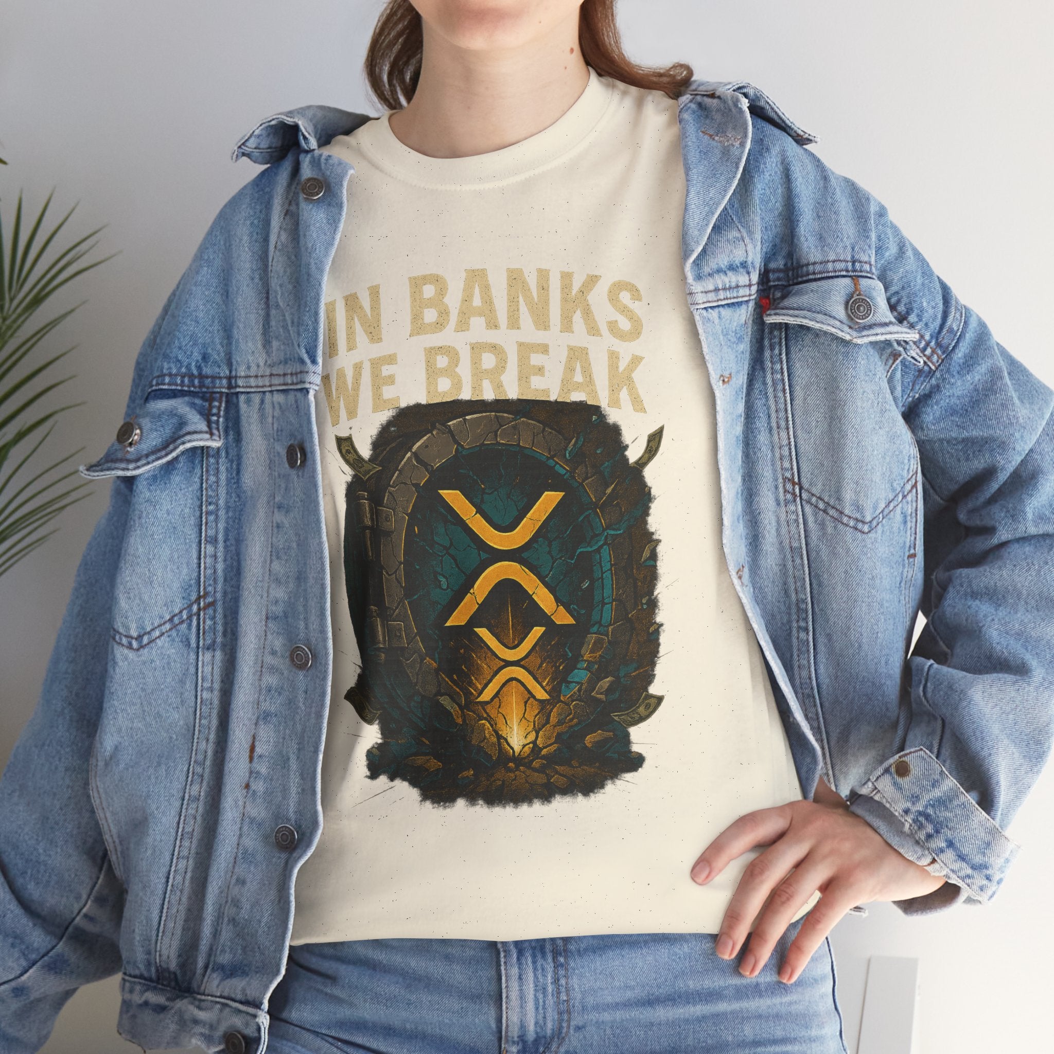 In Banks We Break XRP Crypto Graphic Tee